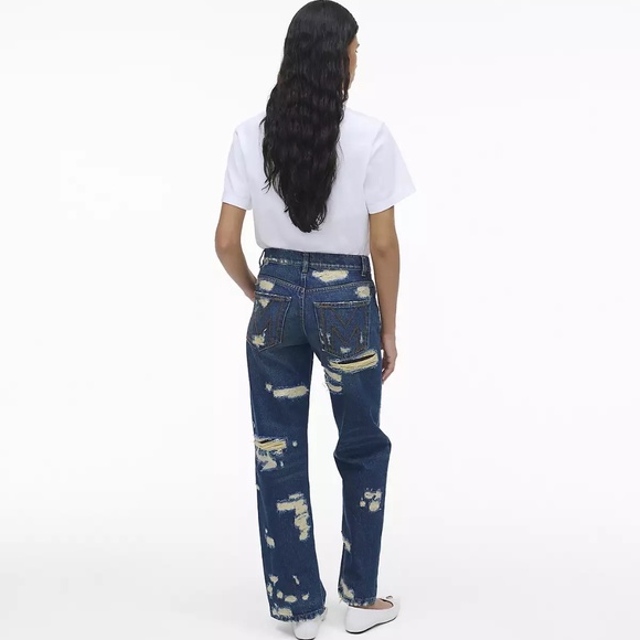 Marc Jacobs Rip and Repair Straight Jean Sz 24 - Picture 6 of 6